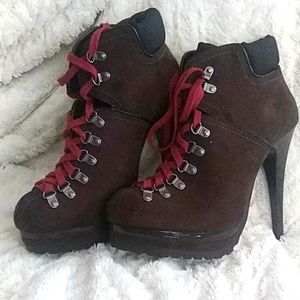 Stiletto hiking boots